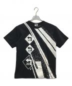 BLACK COMME des GARCONSブラック コムデギャルソン）の古着「プリントTシャツ」｜ブラック