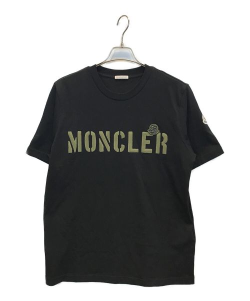 MONCLER（モンクレール）MONCLER (モンクレール) 23SS ロゴTシャツ ブラック サイズ:M 未使用品の古着・服飾アイテム