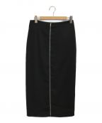 theoryセオリー）の古着「Zip Skirt in Crepeスカート」｜ブラック