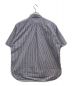 HAVERSACK (ハバーサック) B-SHOP (ビショップ) 別注ラウンドカラー半袖シャツ ネイビー×ホワイト サイズ:XL：7800円