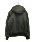 ALPHA (アルファ) 中綿 フーデッド リブジャケット オリーブ サイズ:M：8800円