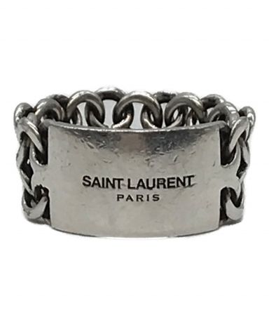 [中古]Saint Laurent Paris(サンローランパリ)のメンズ アクセサリー ロゴ チェーン リング