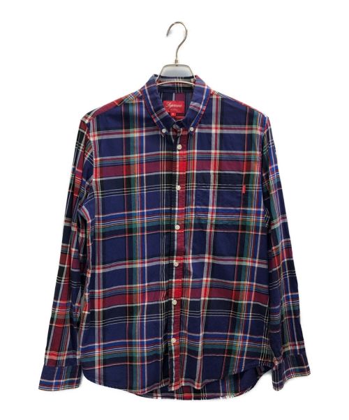 SUPREME（シュプリーム）SUPREME (シュプリーム) マドラスチェックシャツ ネイビー×レッド サイズ:Mの古着・服飾アイテム