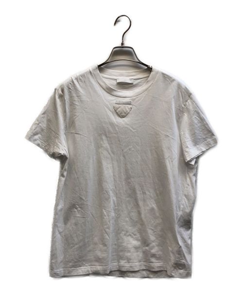PRADA（プラダ）PRADA (プラダ) 三角ロゴTシャツ ホワイト サイズ:Mの古着・服飾アイテム