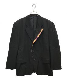 COMME des GARCONS HOMME PLUS（コムデギャルソンオムプリュス）の古着「90s エスニック刺繍ウールギャバジャケット」｜ブラック