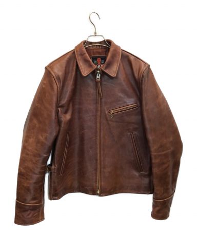 極希少【R.B.C】本革 リアルレザーシングルライダースジャケット