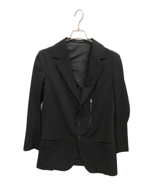 Y's（ワイズ）Y's (ワイズ) フロントジップ3Bジャケット ブラック サイズ:3の古着・服飾アイテム