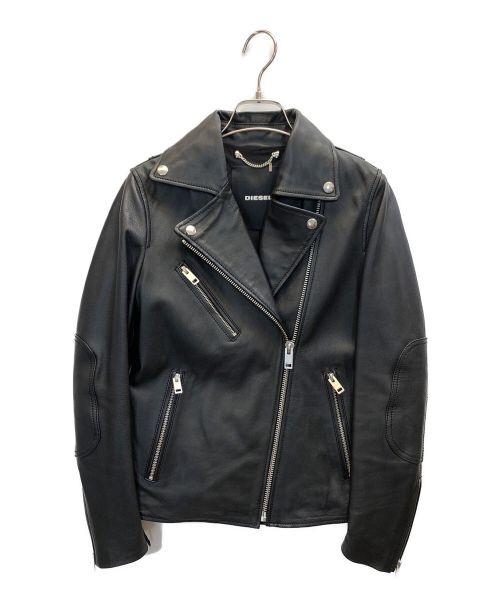 DIESEL（ディーゼル）DIESEL (ディーゼル) ダブルライダースジャケット ブラック サイズ:XXSの古着・服飾アイテム