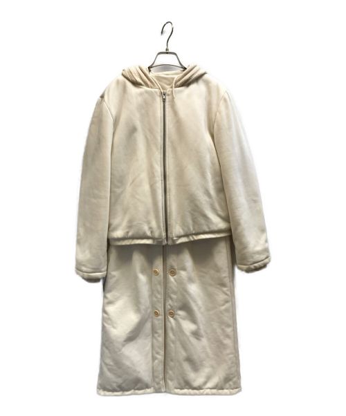 HELMUT LANG（ヘルムートラング）HELMUT LANG (ヘルムートラング) ドッキングコート ホワイト サイズ:38の古着・服飾アイテム