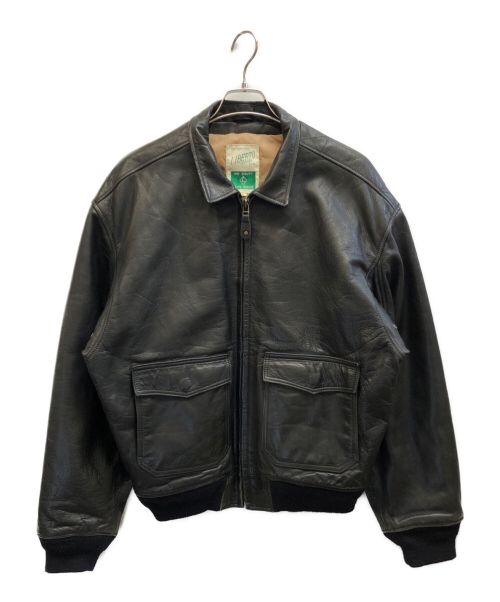LIBERTO（リベルト）LIBERTO (リベルト) A-2フライトレザージャケット ブラック サイズ:Lの古着・服飾アイテム