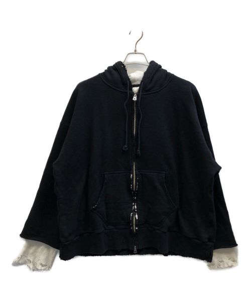 ANCELLM（アンセルム）ANCELLM (アンセルム) ZIP-UP HOODIE ブラック サイズ:３の古着・服飾アイテム