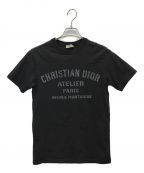 Christian Diorクリスチャン ディオール）の古着「21SS アトリエロゴプリントTシャツ」｜ブラック