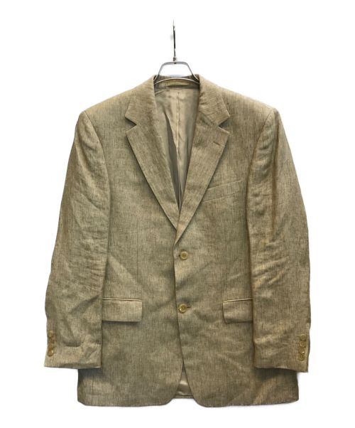 HUGO BOSS（ヒューゴ ボス）HUGO BOSS (ヒューゴ ボス) リネンテーラードジャケット ベージュ サイズ:48の古着・服飾アイテム