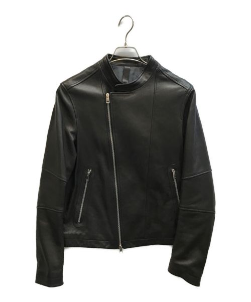 RUFFO（ルッフォ）RUFFO (ルッフォ) シープスキンダブルライダースジャケット ブラック サイズ:46の古着・服飾アイテム