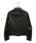 RUFFO (ルッフォ) シープスキンダブルライダースジャケット ブラック サイズ:46：39000円