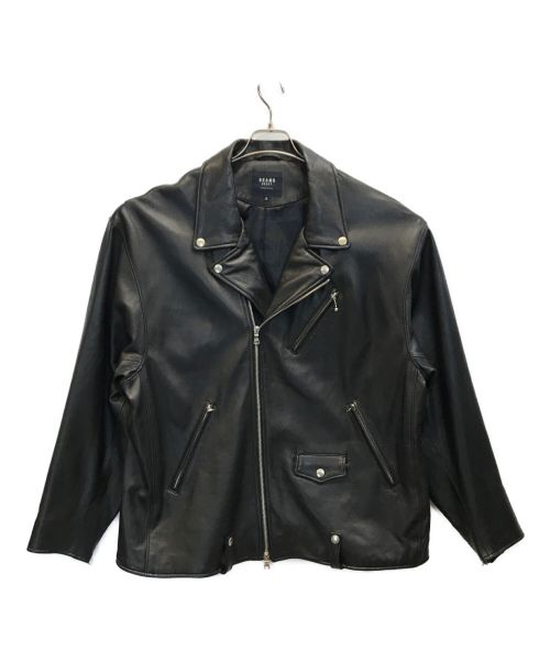 BEAMS HEART（ビームスハート）BEAMS HEART (ビームスハート) ビッグ ダブル ライダースジャケット ブラック サイズ:XLの古着・服飾アイテム