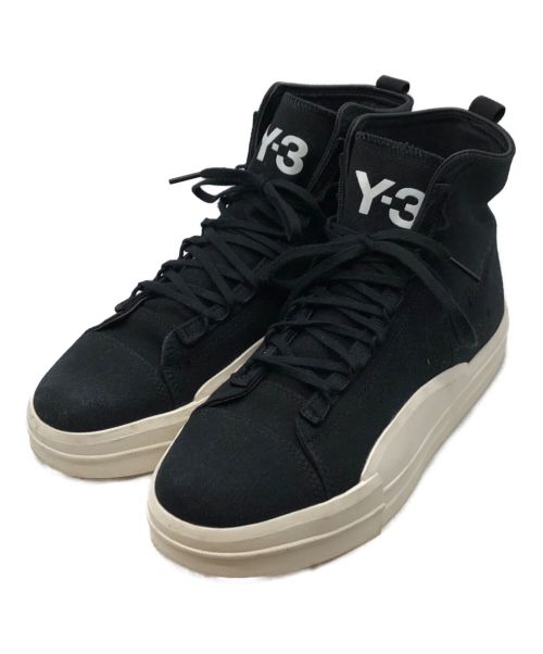 Y-3（ワイスリー）Y-3 (ワイスリー) Yuben Mid ハイカットスニーカー ブラック サイズ:US7.5の古着・服飾アイテム