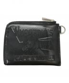 Hysteric Glamour×PORTERヒステリックグラマー×ポーター）の古着「CAFE&MOTEL WALLET」｜ブラック