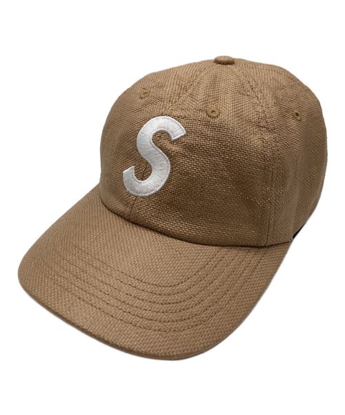 SUPREME（シュプリーム）Supreme (シュプリーム) 22SS Raffia S Logo 6-Panel Cap ベージュの古着・服飾アイテム