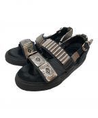 TOGA PULLAトーガ プルラ）の古着「Metal sneaker sandal」｜ブラック