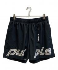 PURPLE BRAND (パープルブランド) ハーフパンツ ブラック サイズ:XL