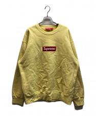 SUPREME (シュプリーム) Box Logo Crewneck イエロー サイズ:L