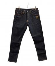 EVISU (エヴィス) 鶴の恩返し 大黒刺繡プリントテーパーフィットジーンズ/2EAHTM5JE105517DN インディゴ サイズ:31×34