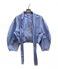 CLANE (クラネ) RIBBON ZIP SHIRTS/19122-4232 ブルー サイズ:1