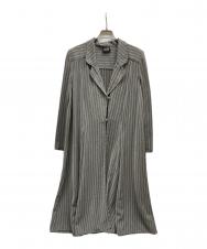 GIORGIO ARMANI (ジョルジオアルマーニ) ストライプコート グレー サイズ:38