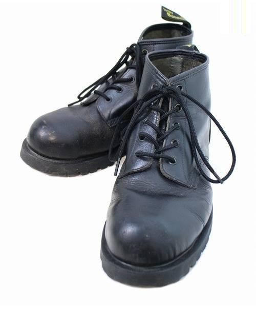 中古 古着通販 Dr Martens ト クターマーチン 5ホールスチールトゥブーツ ブラック サイズ 表記無し 英国製 ブランド 古着通販 トレファク公式 Trefac Fashion
