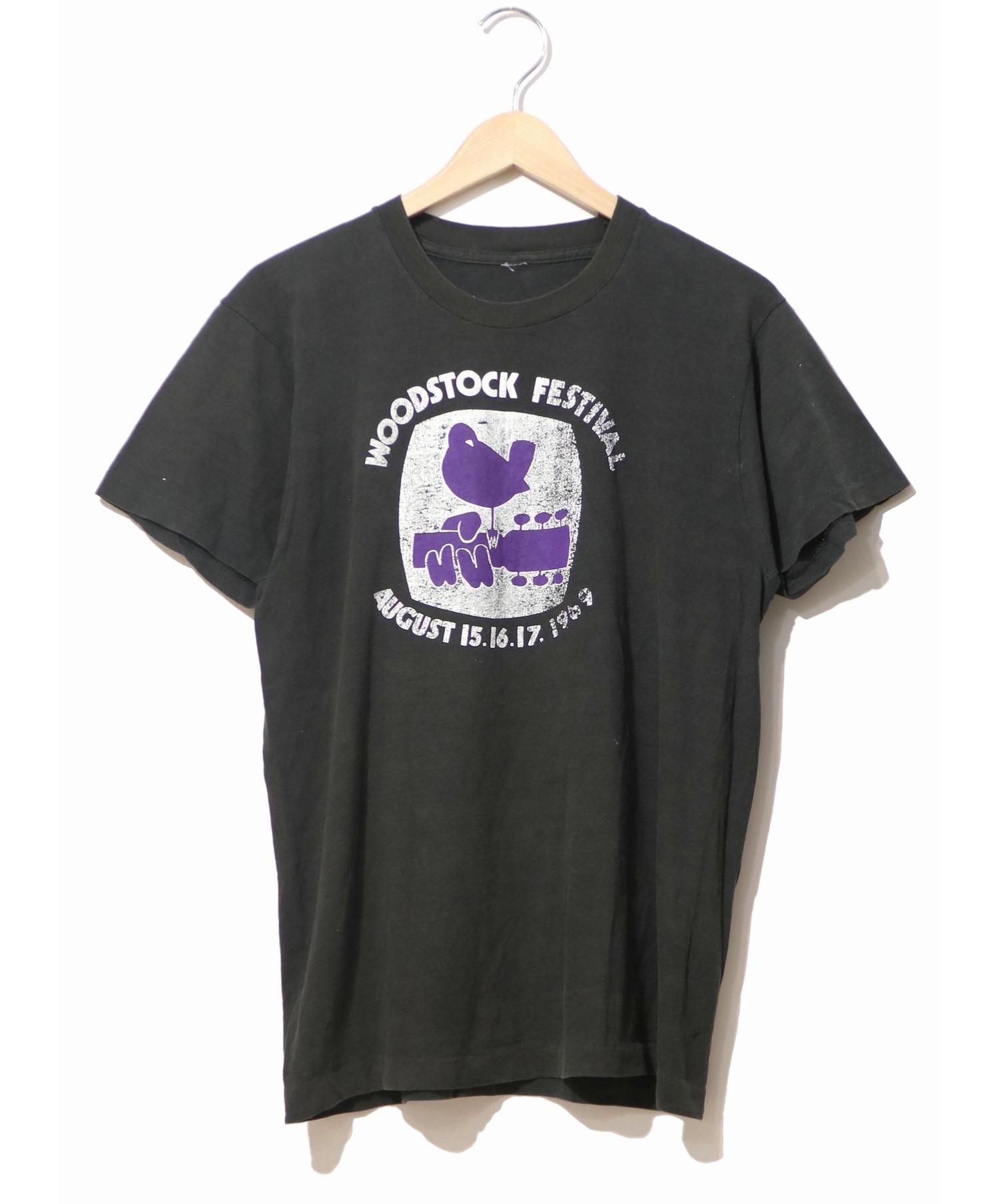 中古 古着通販 バンドtシャツ バンドtシャツ 古着 70 Swoodstockバンドtシャツ ブラック サイズ 不明 激レア 70 S 1969 ブランド 古着通販 トレファク公式 Trefac Fashion