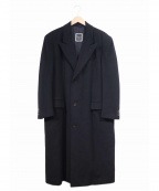 Christian Diorクリスチャン ディオール）の古着「[OLD]カシミヤ混コート」｜ネイビー