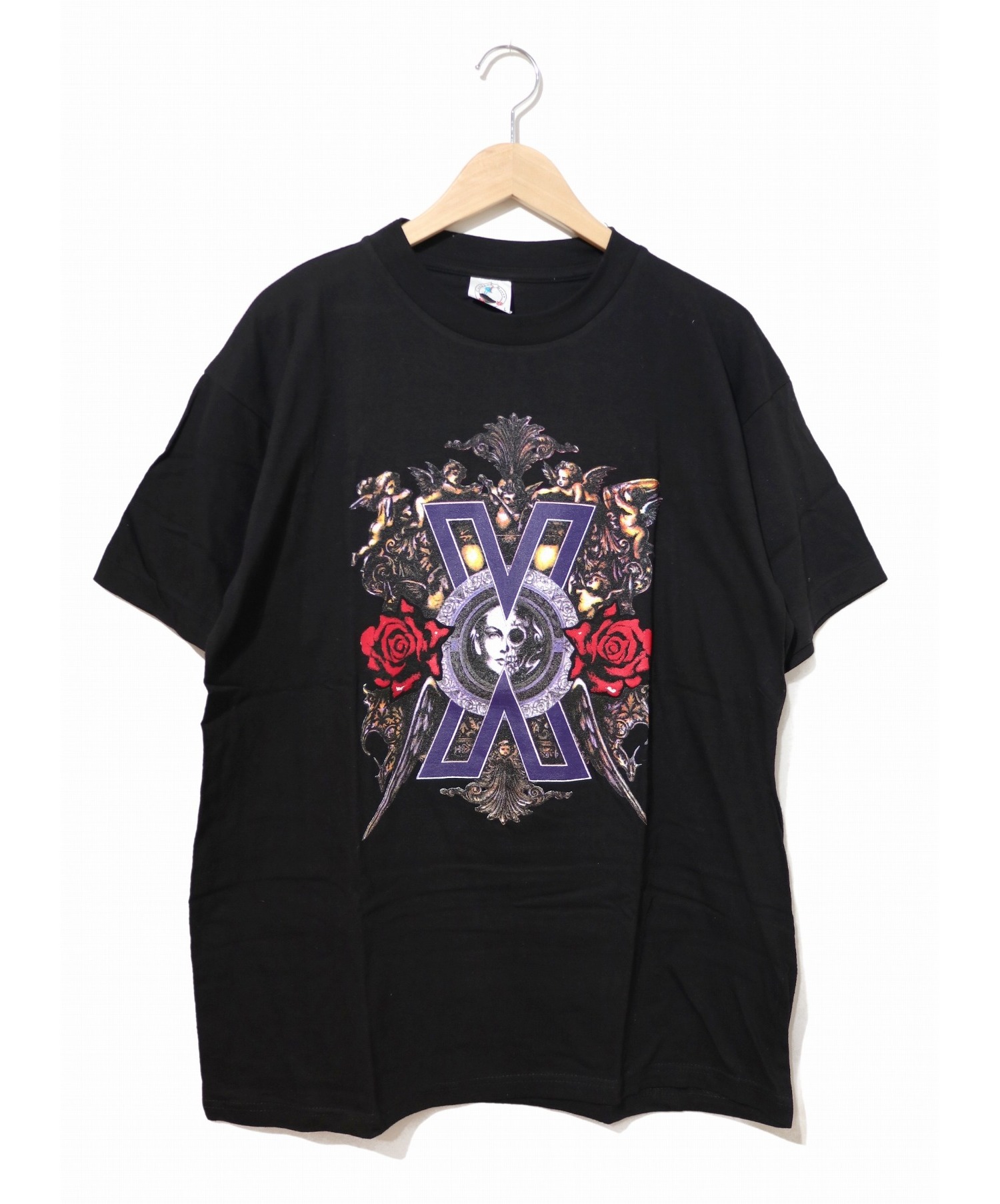 【中古・古着通販】バンドTシャツ (バンドTシャツ) [古着]90’s X JAPAN バンドTシャツ ブラック サイズ:L デッドストック