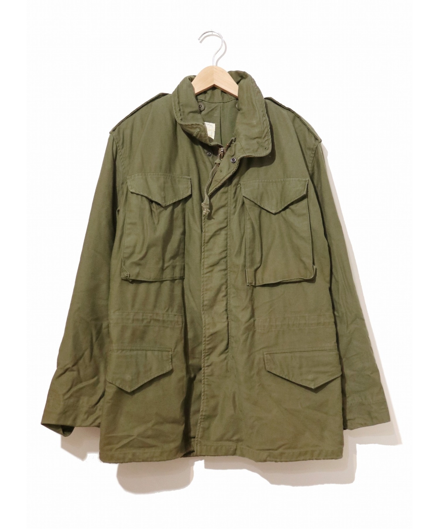 中古 古着通販 Vintage Military ヴィンテージ ミリタリー 古着 80 S M 65フィールドジャケット オリーブ サイズ Small Regular 81年 Generalジップ 3rd ブランド 古着通販 トレファク公式 Trefac Fashion
