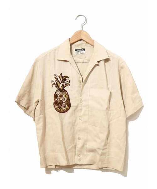 中古 古着通販 Liberty House By Iolani リバティーハウス イオラニ 古着 ヴィンテージアロハシャツ ハワイアンシャツ ベージュ サイズ M 50 S スペシャル無地 ブランド 古着通販 トレファク公式 Trefac Fashion