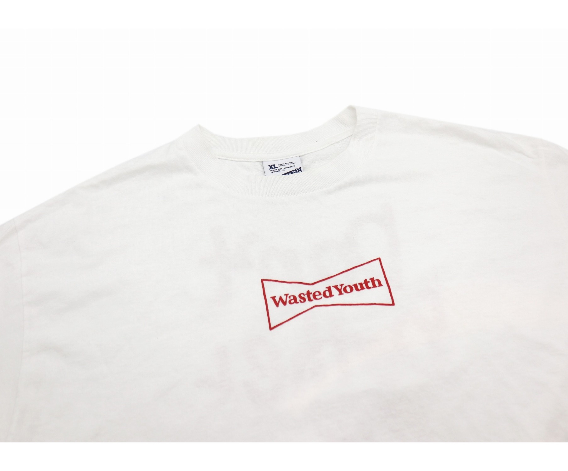 Wasted Youth × Ploom TECH (ウエステッドユース×プルームテック) コラボTシャツ ホワイト サイズ:XL 「Don't  bother me anymore」・ウェイステッドユース