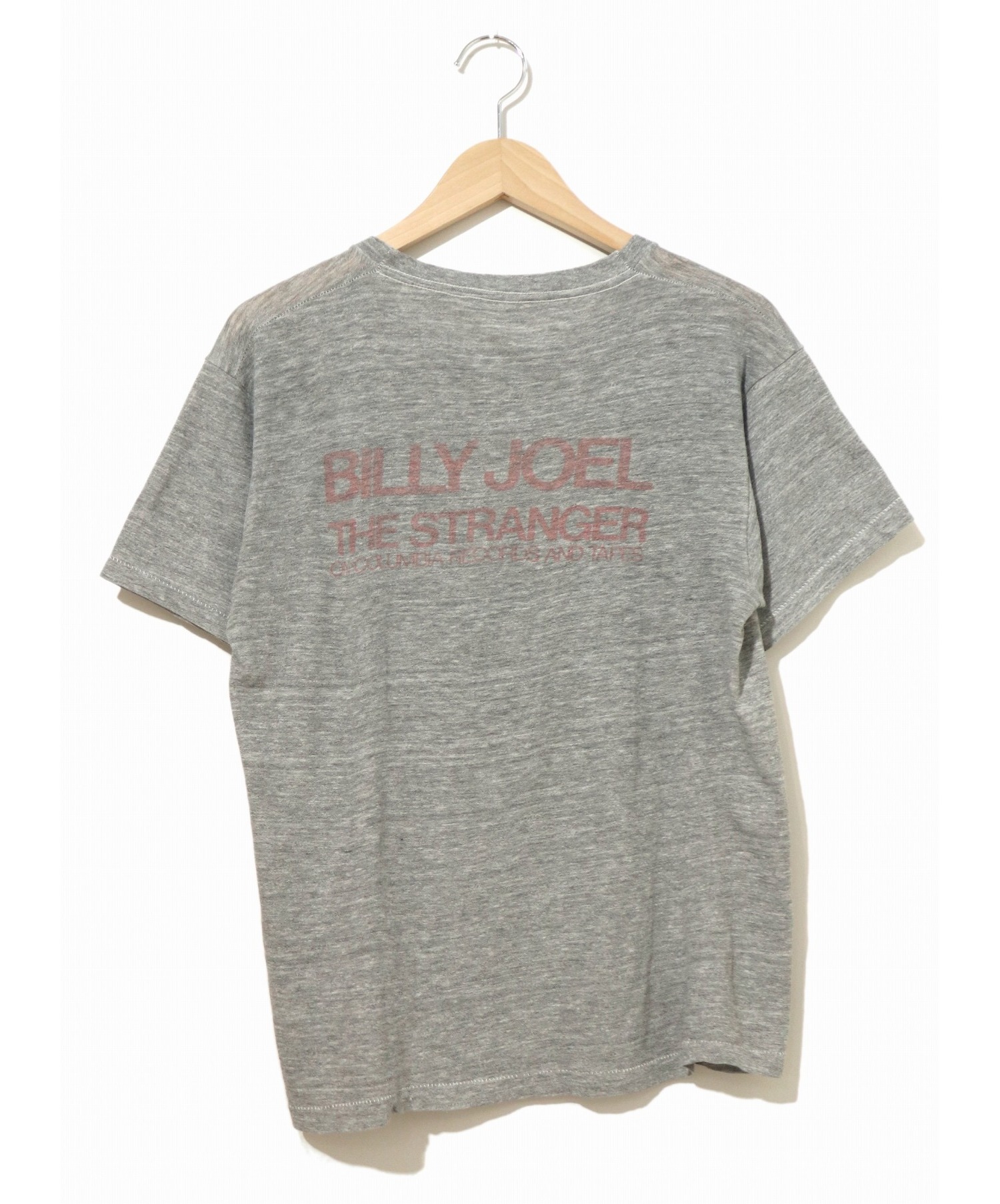 バンドTシャツ (バンドTシャツ) [古着]ヴィンテージ BILLY JOEL Tシャツ グレー サイズ:表記なし 70’s・THE  STRANGER・霜降り・染み込み