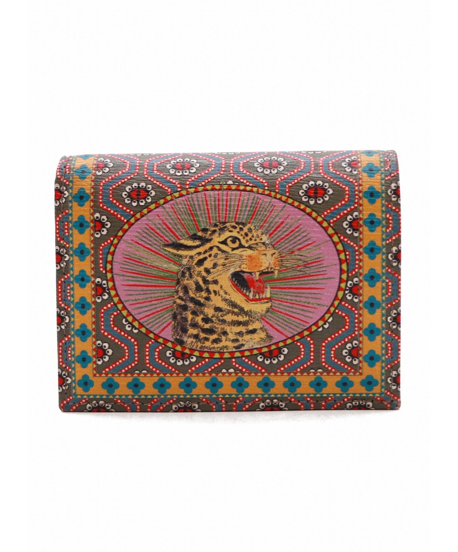 中古 古着通販 Gucci グッチ 財布 ミニウォレット ピンク サイズ 表記なし イタリアgucci Gardeng グッチガーデン 限定品 ヒョウ レオパードモチーフ ブランド 古着通販 トレファク公式 Trefac Fashion