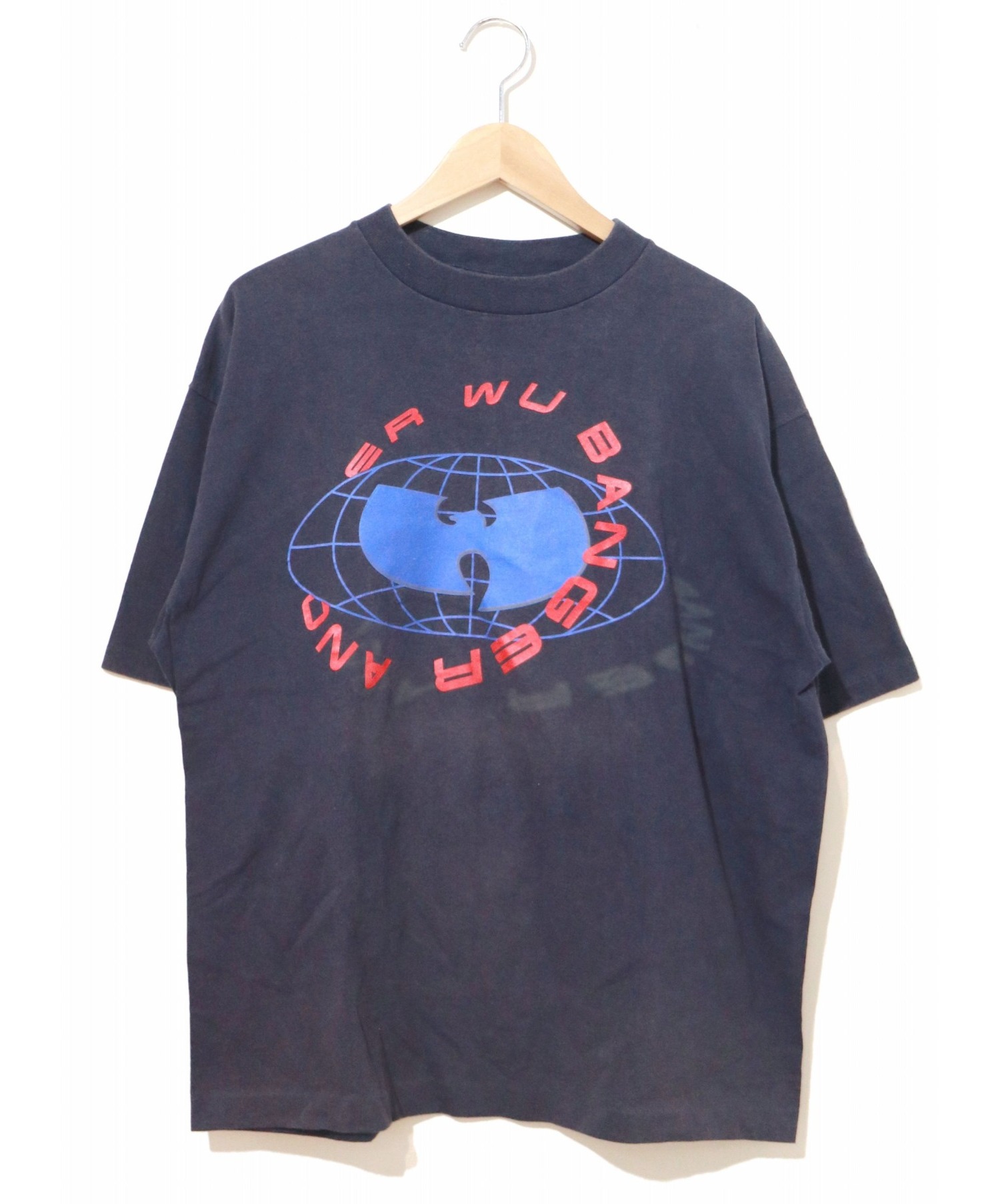 ラップTシャツ (ラップTシャツ) [古着]HIP-HOP TEE ネイビー サイズ:XL 90’s・Wu-Tang Clan・ウータンクラン・WU  WEAR