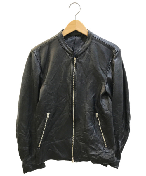 LIDnM（リドム）LIDnM (リドム) シングルライダースジャケット ブラック サイズ:Mの古着・服飾アイテム