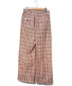 TOGA PULLA (トーガプルラ) ポリエステルメッシュワイドパンツ オレンジ サイズ:34 polyester mesh wide pants：7800円