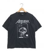 バンドTシャツバンドTシャツ）の古着「[古着]ANTHRAX 90’sバンドTシャツ」｜ブラック