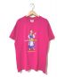 VINTAGE DISNEY（ヴィンテージ ディズニー）の古着「[古着]プリントTシャツ」｜ピンク
