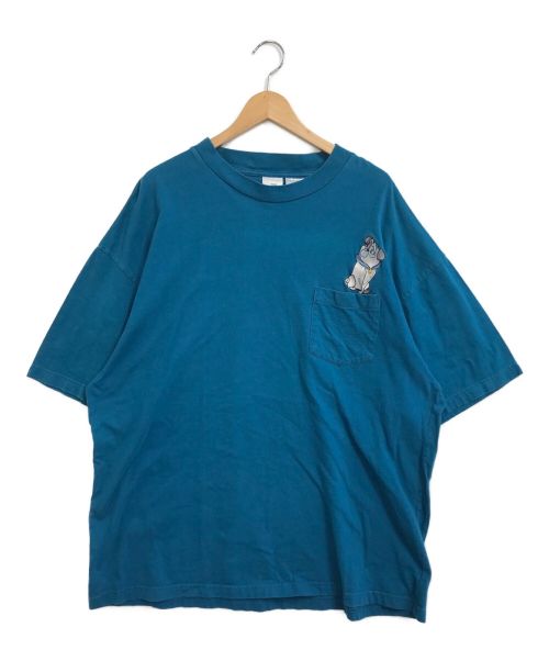 DISNEY（ディズニー）DISNEY (ディズニー) [古着]90’sポケットTシャツ ブルー サイズ:XXLの古着・服飾アイテム