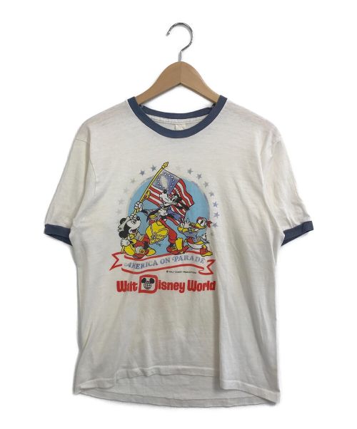 中古 古着通販 Disney ディズニー 古着 リンガーtシャツ ホワイト サイズ 表記なし ブランド 古着通販 トレファク公式 Trefac Fashion