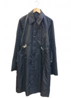LIBERUM（リベルム）の古着「ナイロンステンカラーコート」｜ブラック