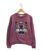 KENZO（）の古着「タイガースウェット」｜ピンク
