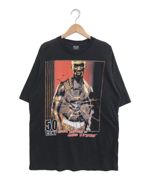 ラップTシャツ（ラップTシャツ）ラップTシャツ (ラップTシャツ) [古着]50 CENT HIP-HOP Tシャツ ブラック サイズ:XLの古着・服飾アイテム