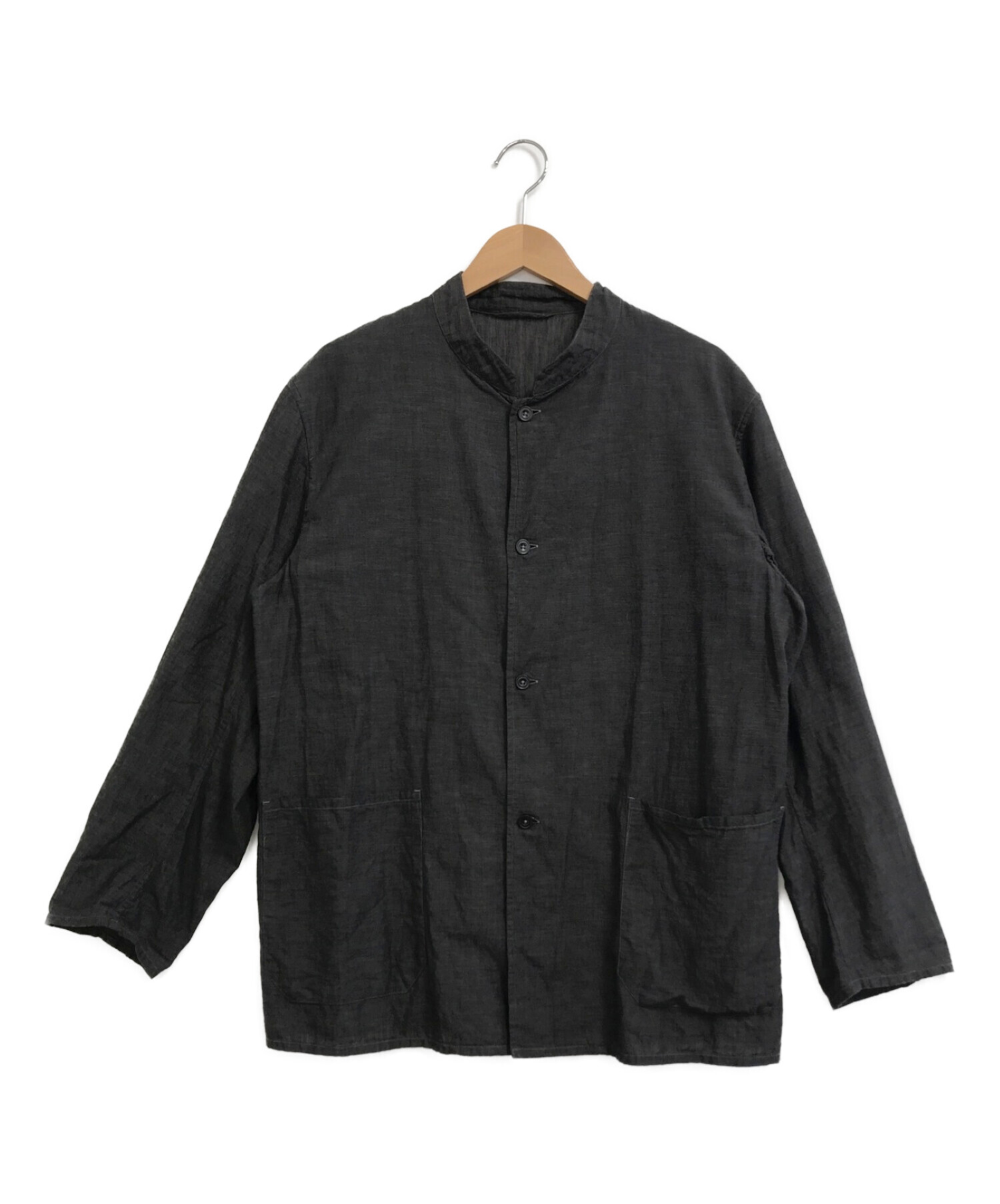 COMOLI (コモリ) ベタシャンスタンドカラージャケット グレー サイズ:2