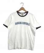 BANANA REPUBLIC（バナナリパブリック）の古着「[古着]リンガーTシャツ」｜ホワイト